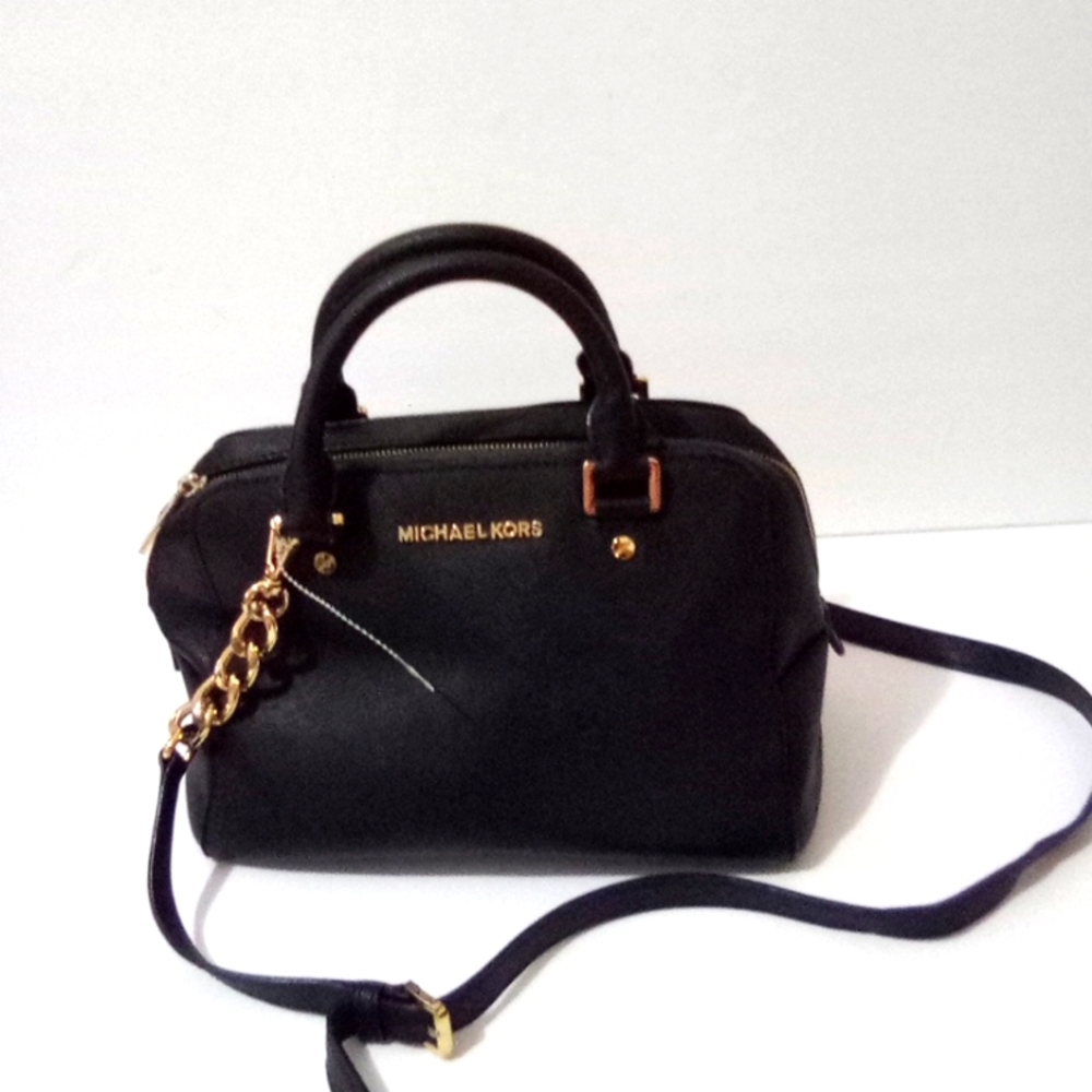 Michael Michael kors black chain Satchel